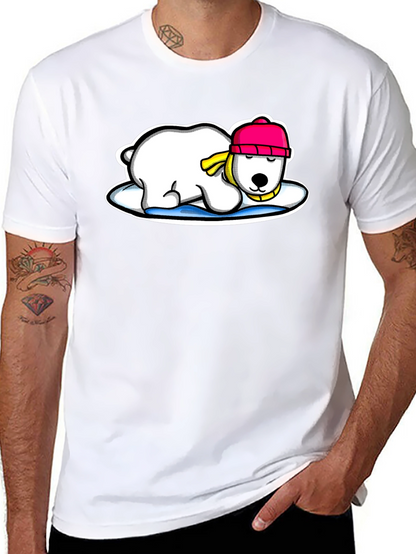 Polar Bear Graphic Tee - Cute Winter Style
