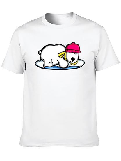 Polar Bear Graphic Tee - Cute Winter Style