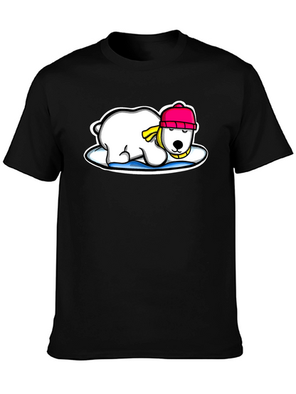 Polar Bear Graphic Tee - Cute Winter Style