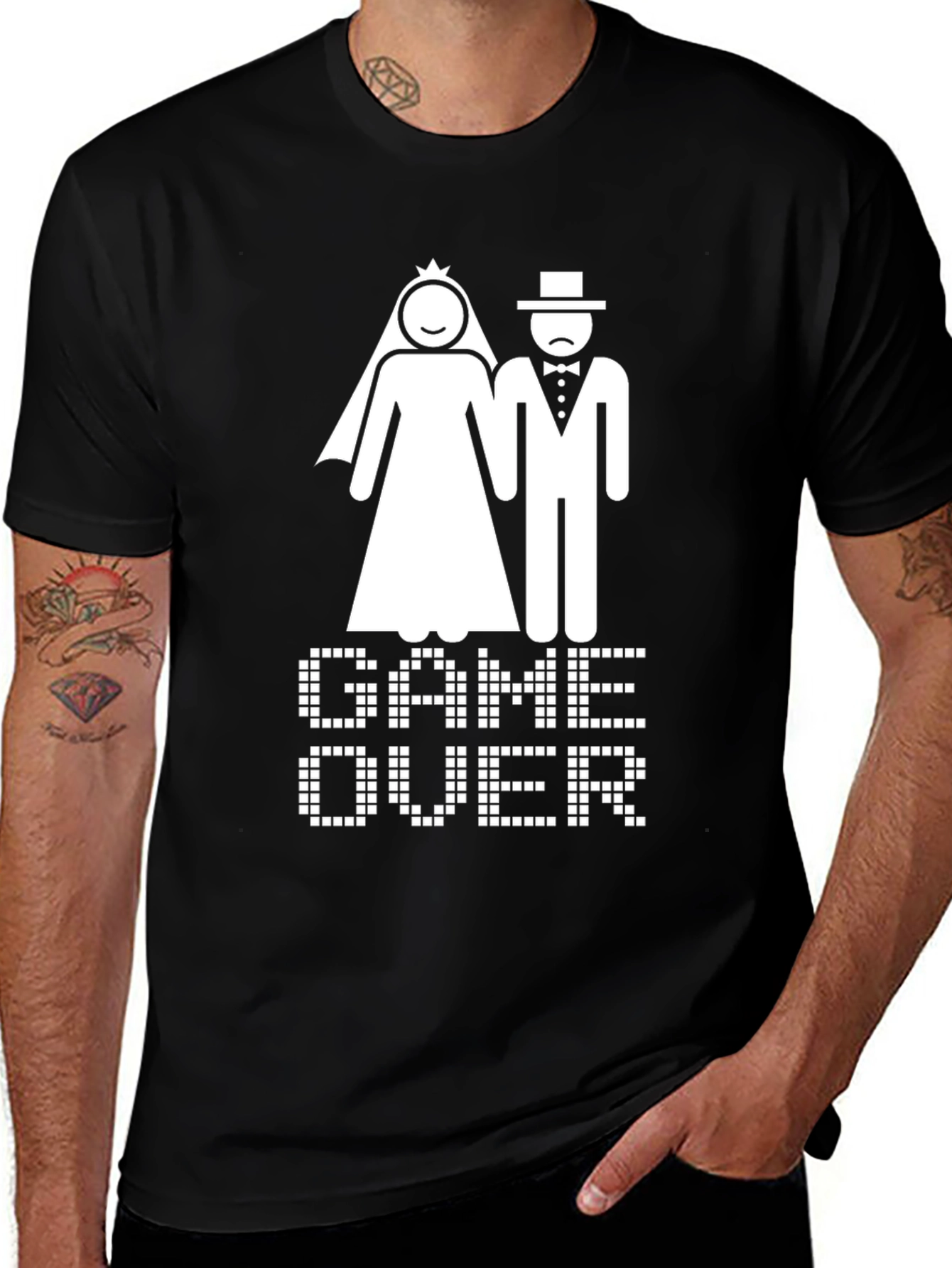 Game Over Wedding T-Shirt - Funny Bridal Party Tee
