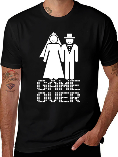 Game Over Wedding T-Shirt - Funny Bridal Party Tee