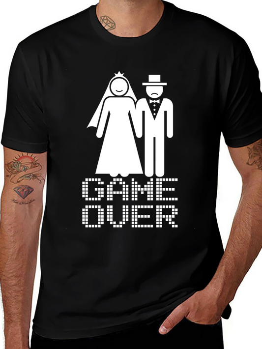 Game Over Wedding T-Shirt - Funny Bridal Party Tee