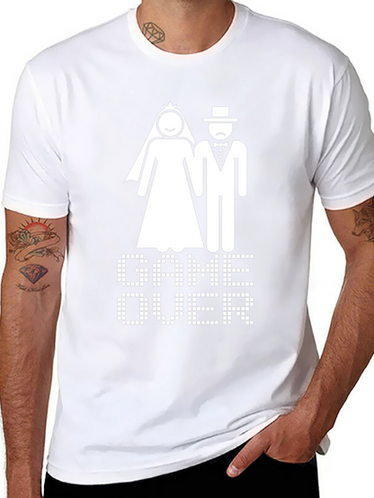 Game Over Wedding T-Shirt - Funny Bridal Party Tee