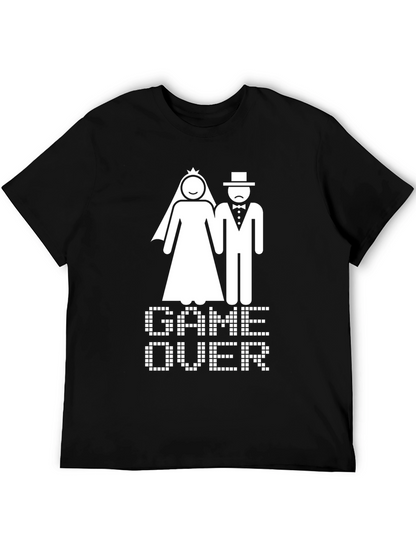 Game Over Wedding T-Shirt - Funny Bridal Party Tee