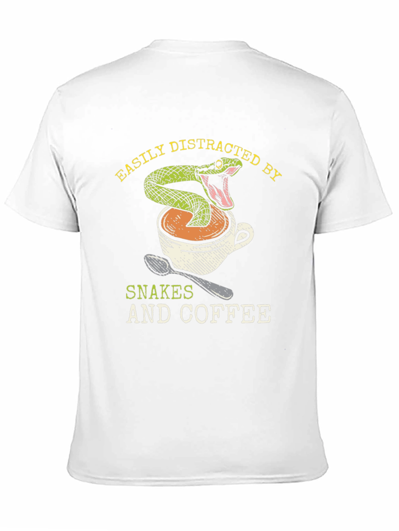 Snake & Coffee T-Shirt: Easily Distracted Tee