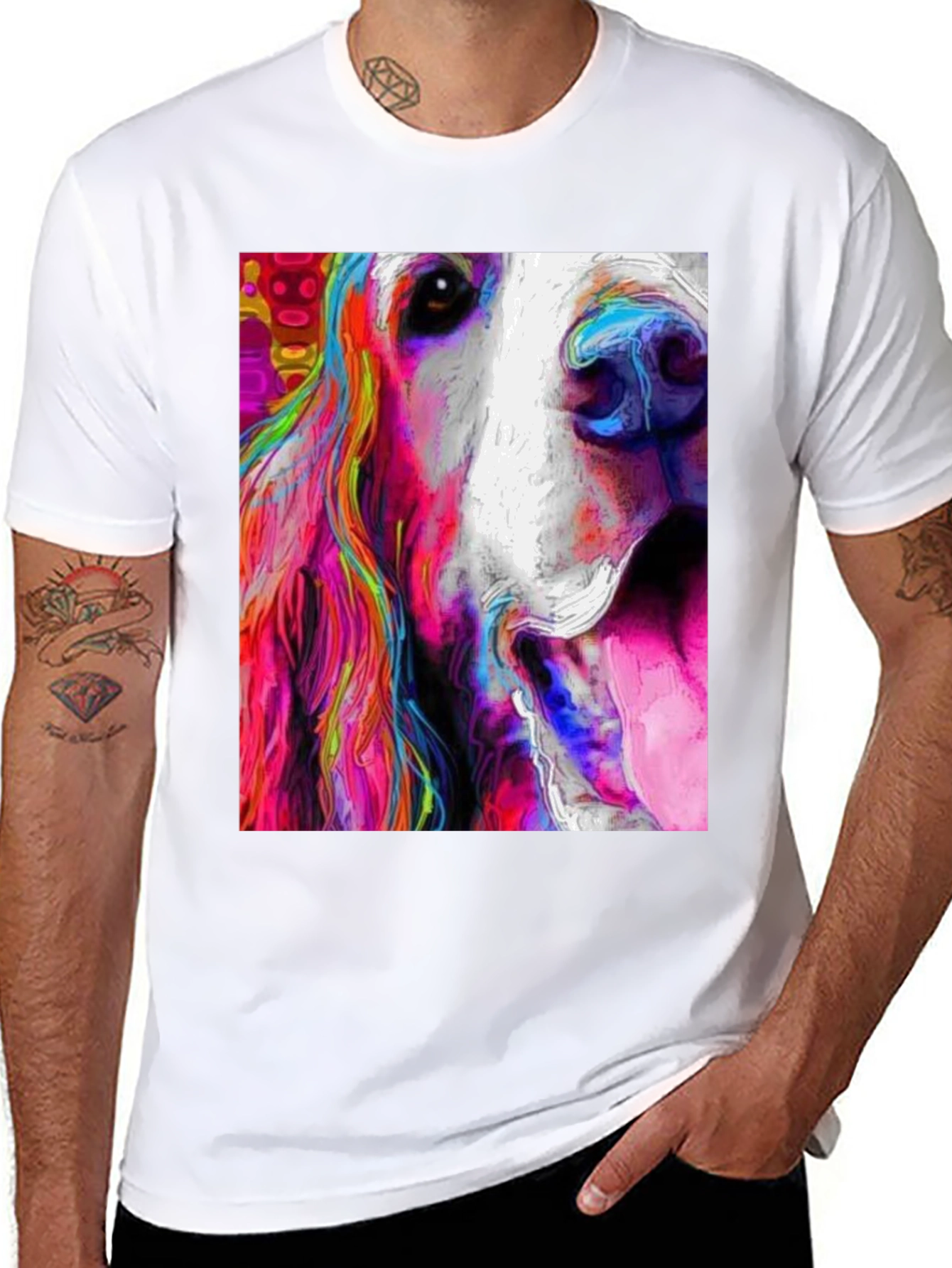 Dog Art Black Tee