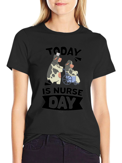 Today is Nurse Day Cow Graphic Tee