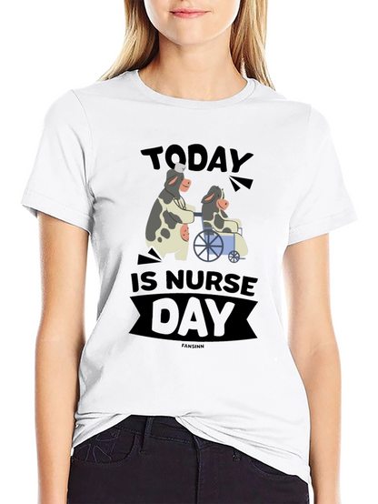 Today is Nurse Day Cow Graphic Tee