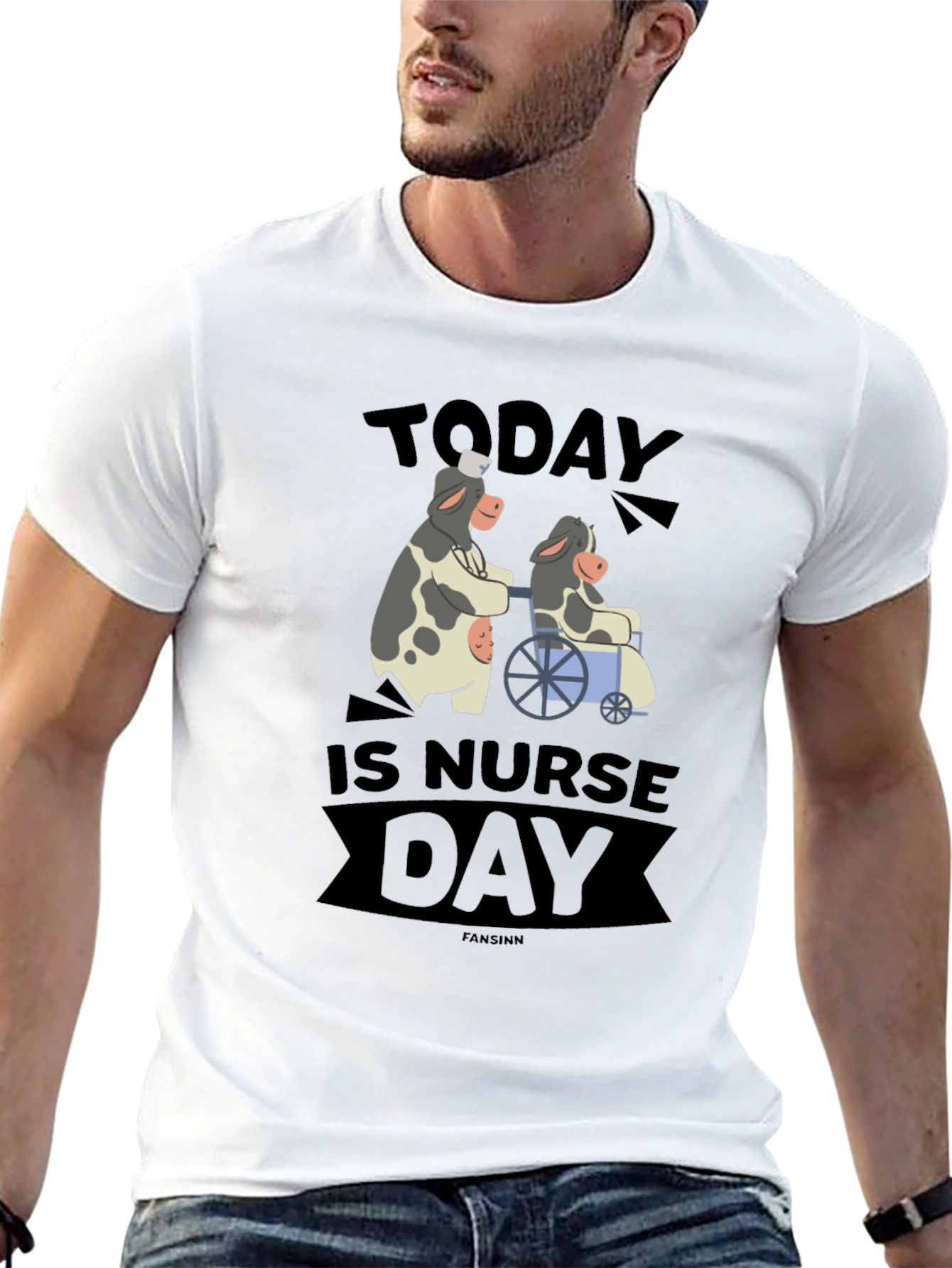 Today is Nurse Day Cow Graphic Tee