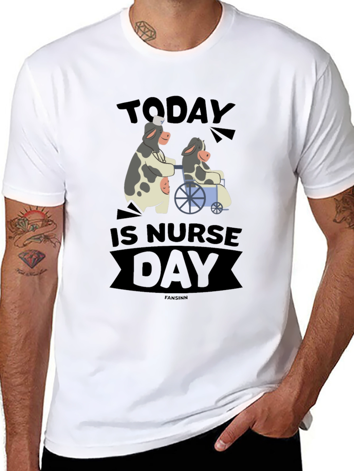 Today is Nurse Day Cow Graphic Tee