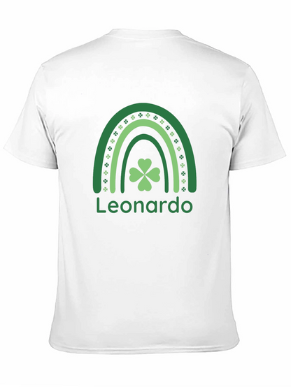 St. Patricks Day Personalized Shamrock Rainbow T-Shirt