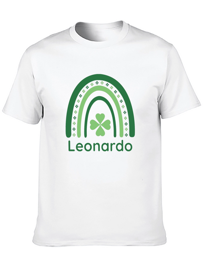 St. Patricks Day Personalized Shamrock Rainbow T-Shirt