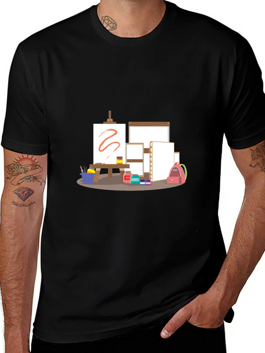 Artists Studio T-Shirt - Creative Canvas Design