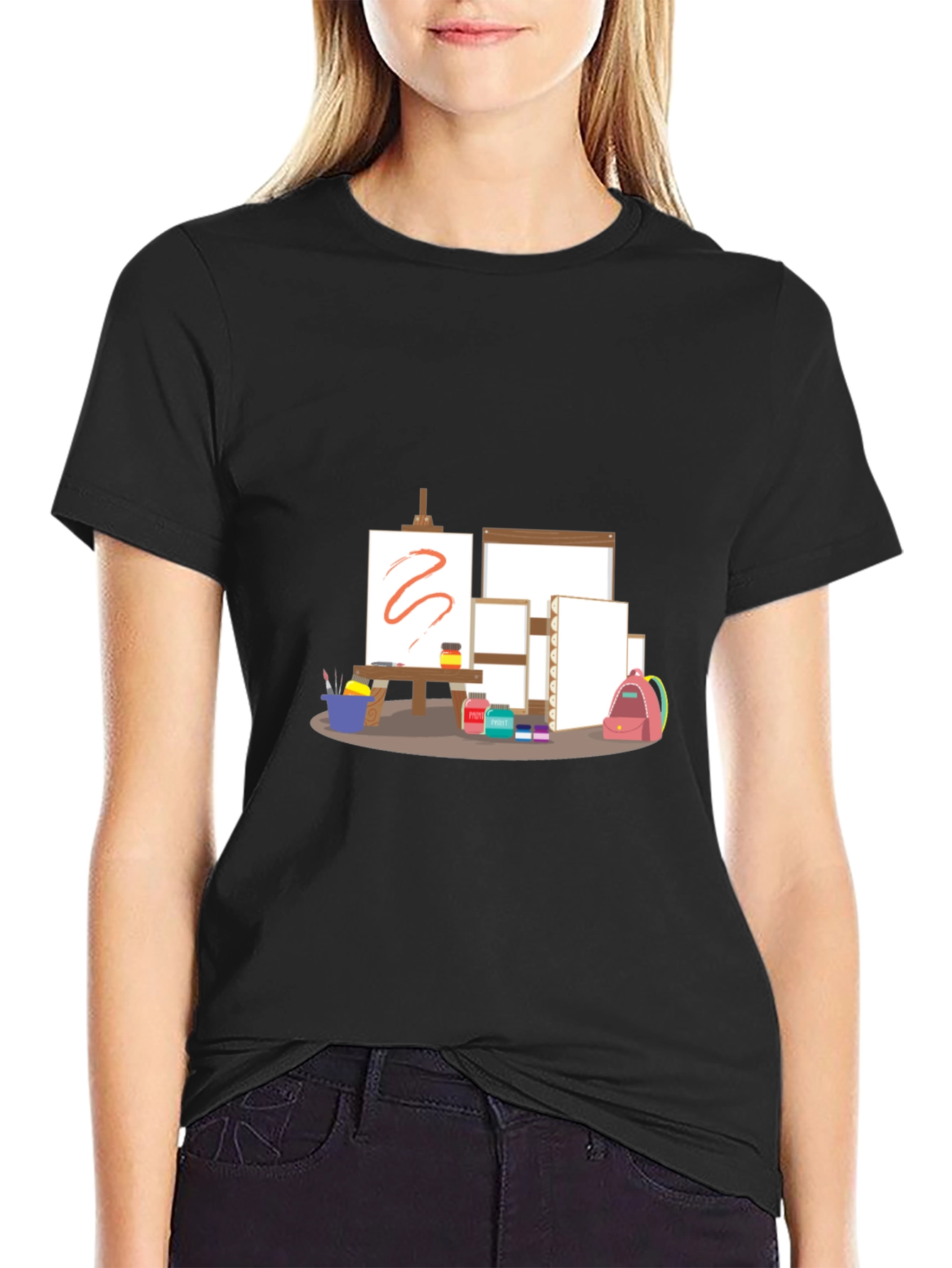 Artists Studio T-Shirt - Creative Canvas Design
