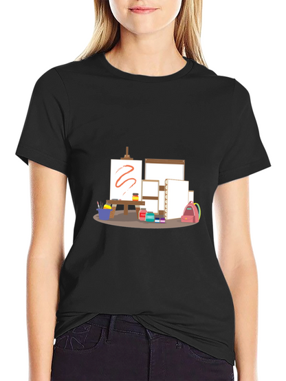 Artists Studio T-Shirt - Creative Canvas Design