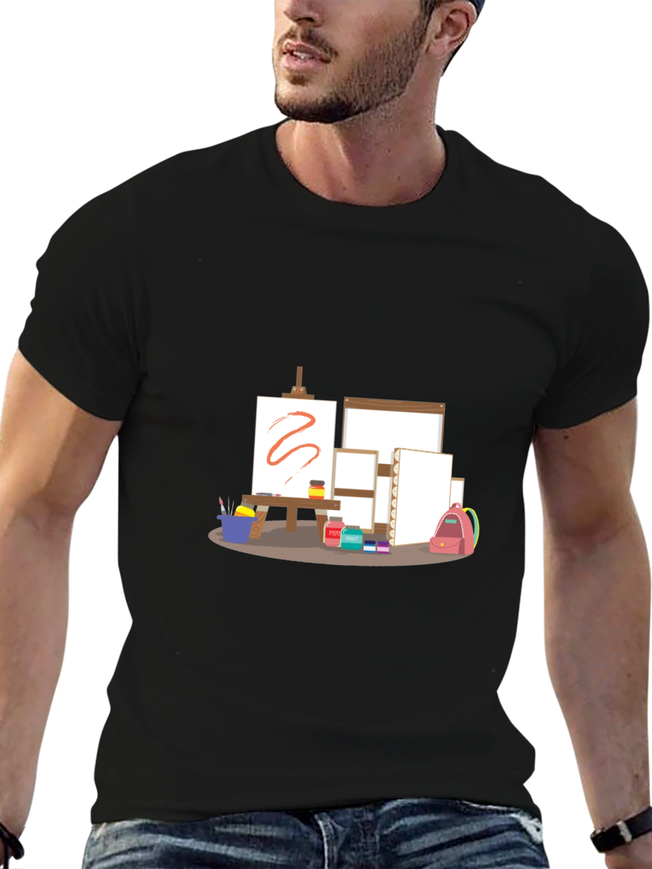 Artists Studio T-Shirt - Creative Canvas Design