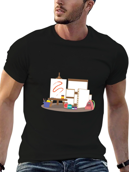 Artists Studio T-Shirt - Creative Canvas Design