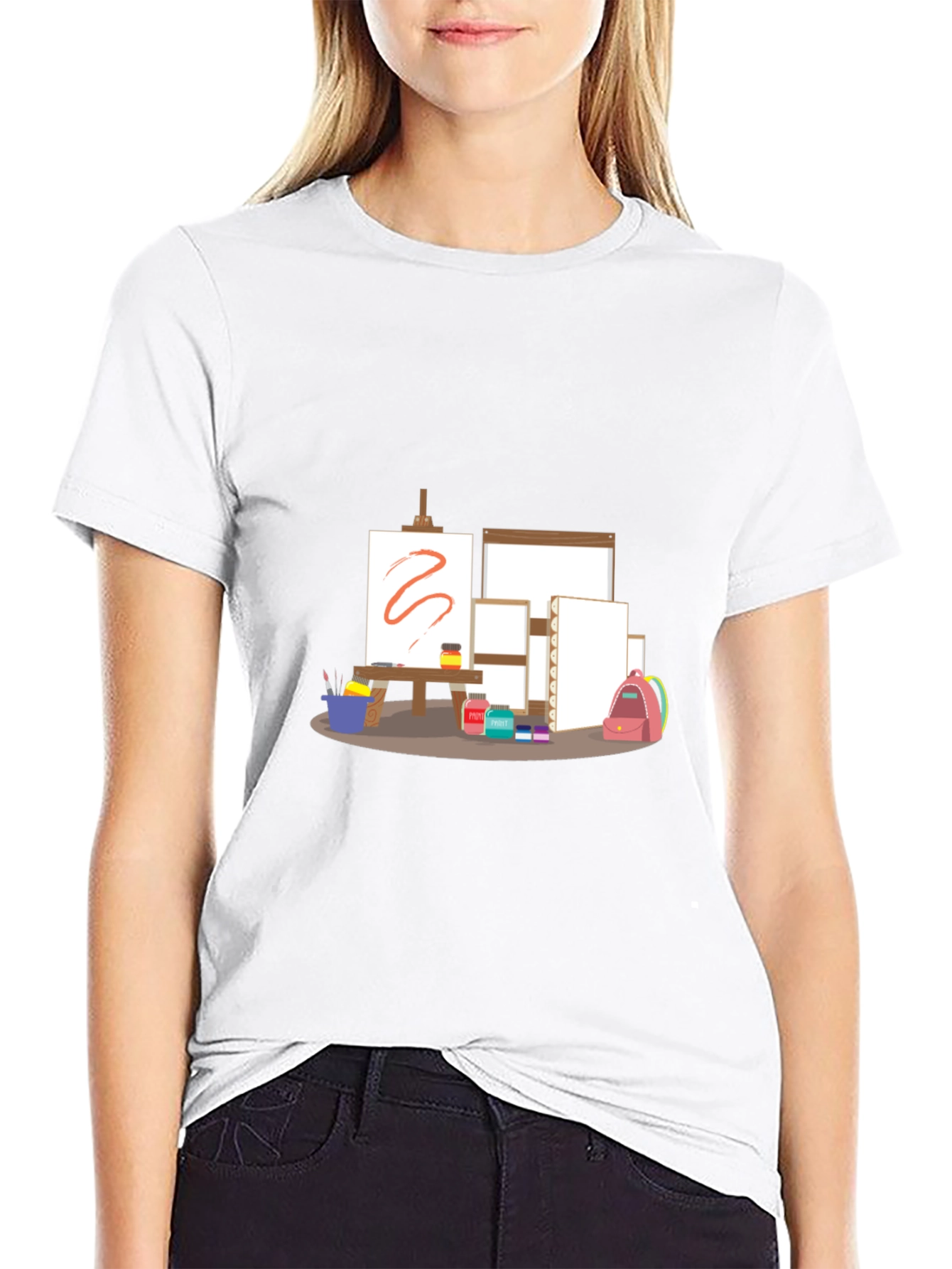 Artists Studio T-Shirt - Creative Canvas Design