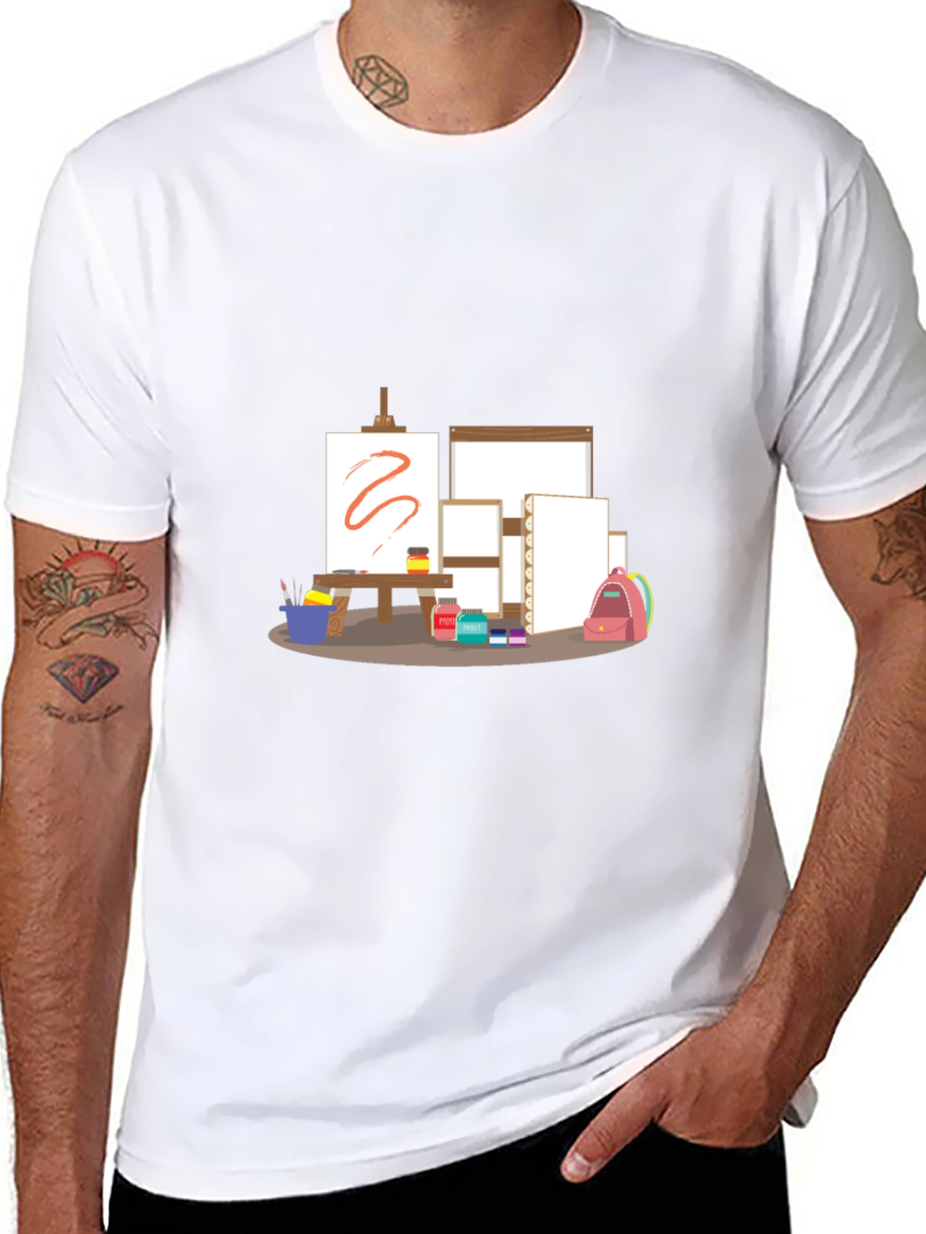 Artists Studio T-Shirt - Creative Canvas Design