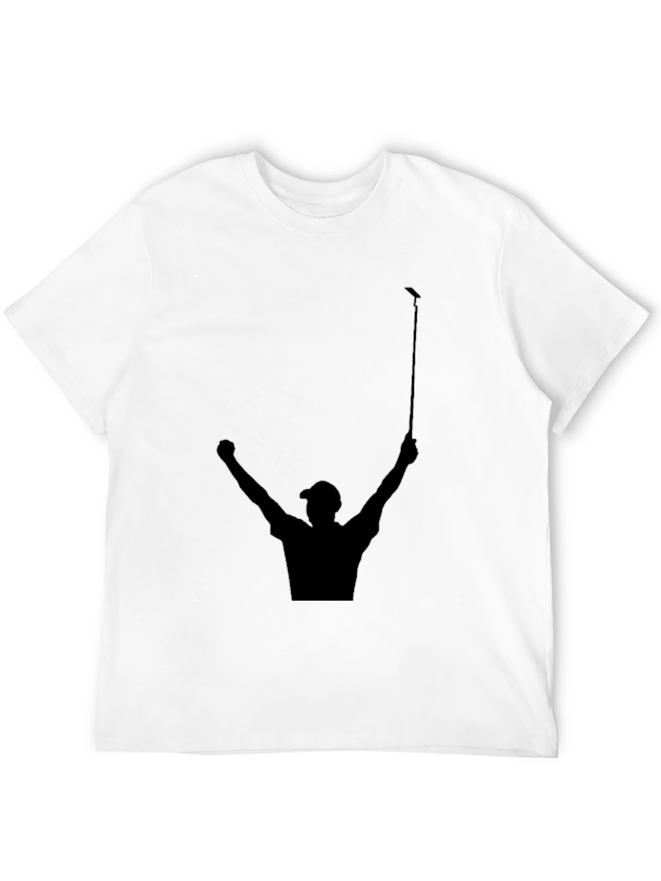 Golf Champion Silhouette T-Shirt - Sporty Black Tee