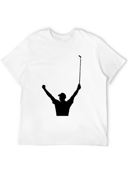 Golf Champion Silhouette T-Shirt - Sporty Black Tee