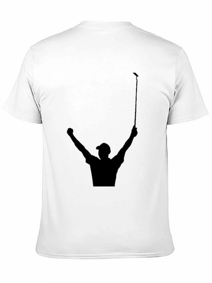 Golf Champion Silhouette T-Shirt - Sporty Black Tee