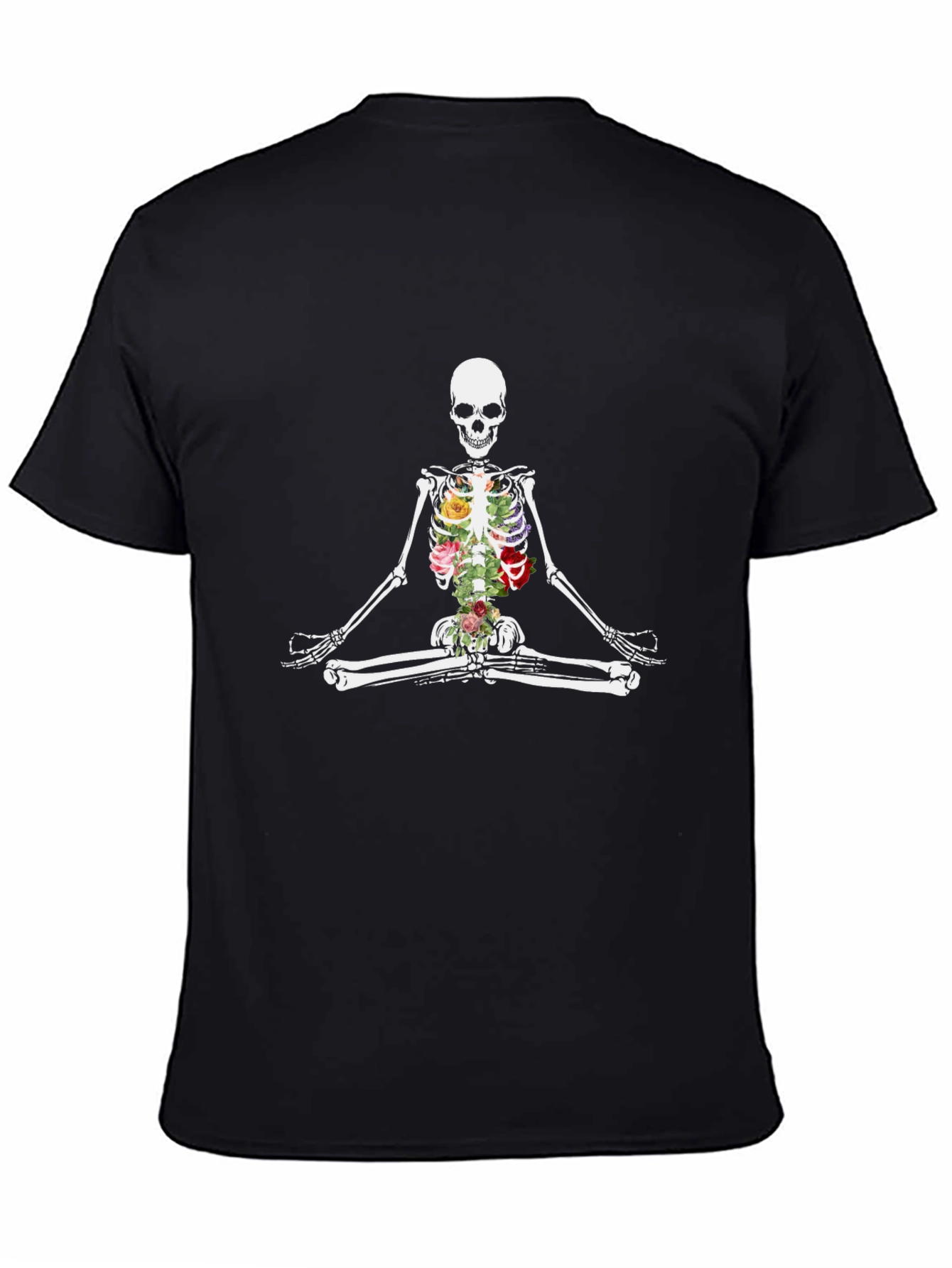 Floral Skeleton Meditation T-Shirt