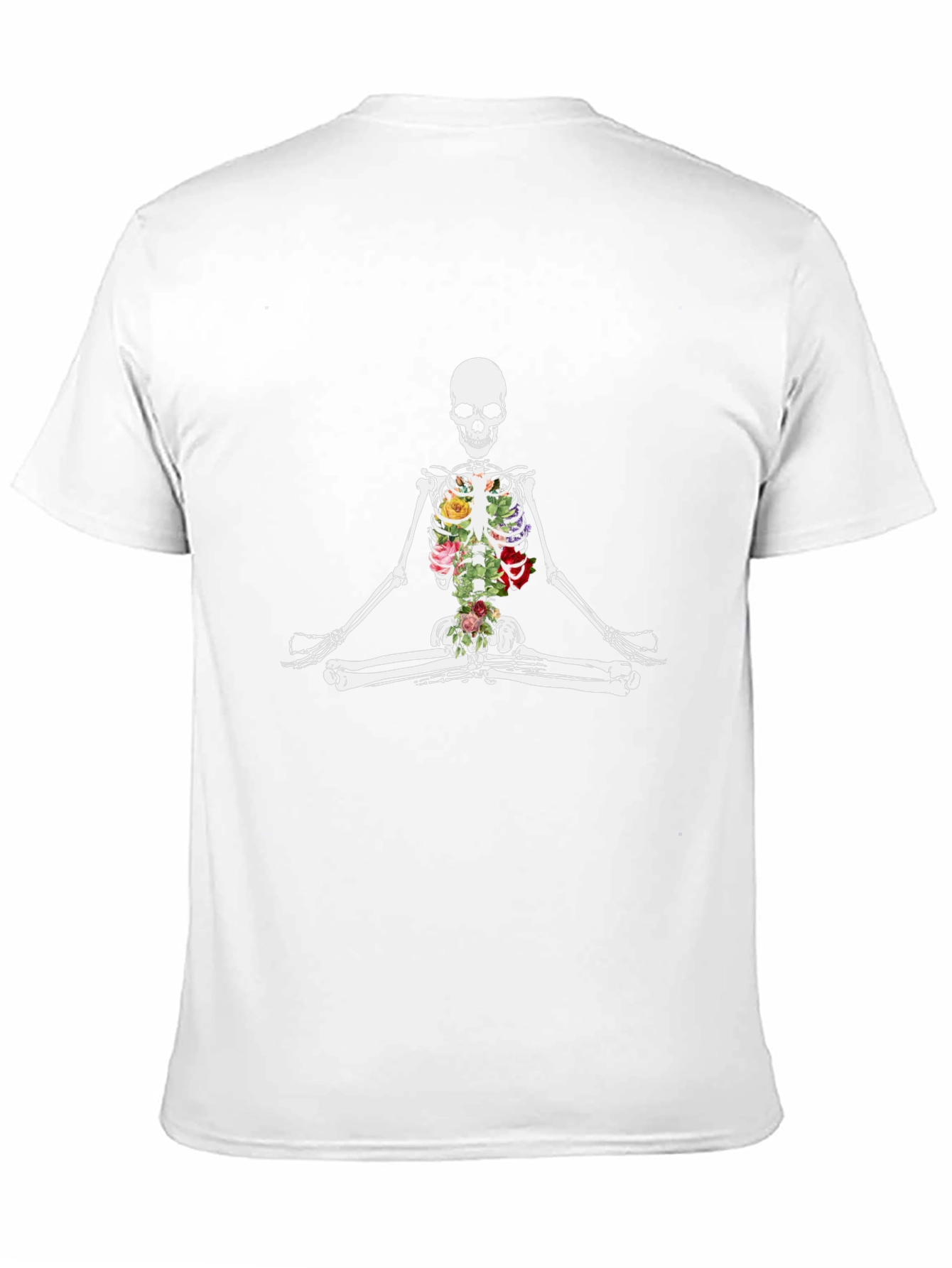 Floral Skeleton Meditation T-Shirt