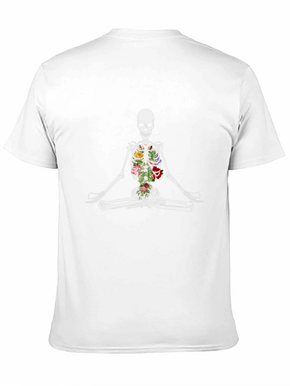 Floral Skeleton Meditation T-Shirt