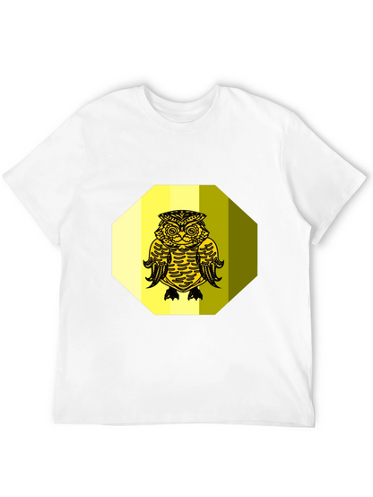Owl Graphic Tee - Black Cotton Blend