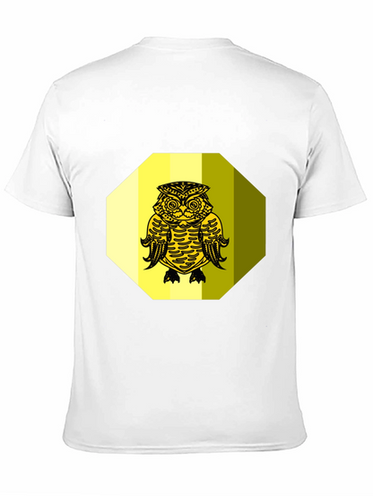 Owl Graphic Tee - Black Cotton Blend