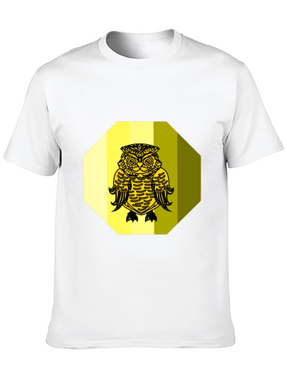 Owl Graphic Tee - Black Cotton Blend
