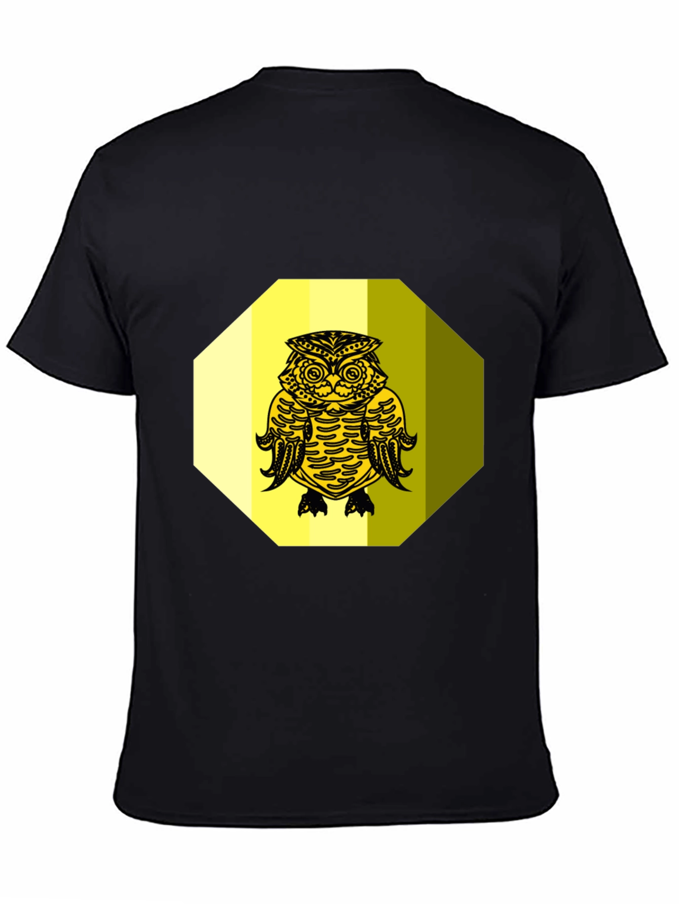 Owl Graphic Tee - Black Cotton Blend