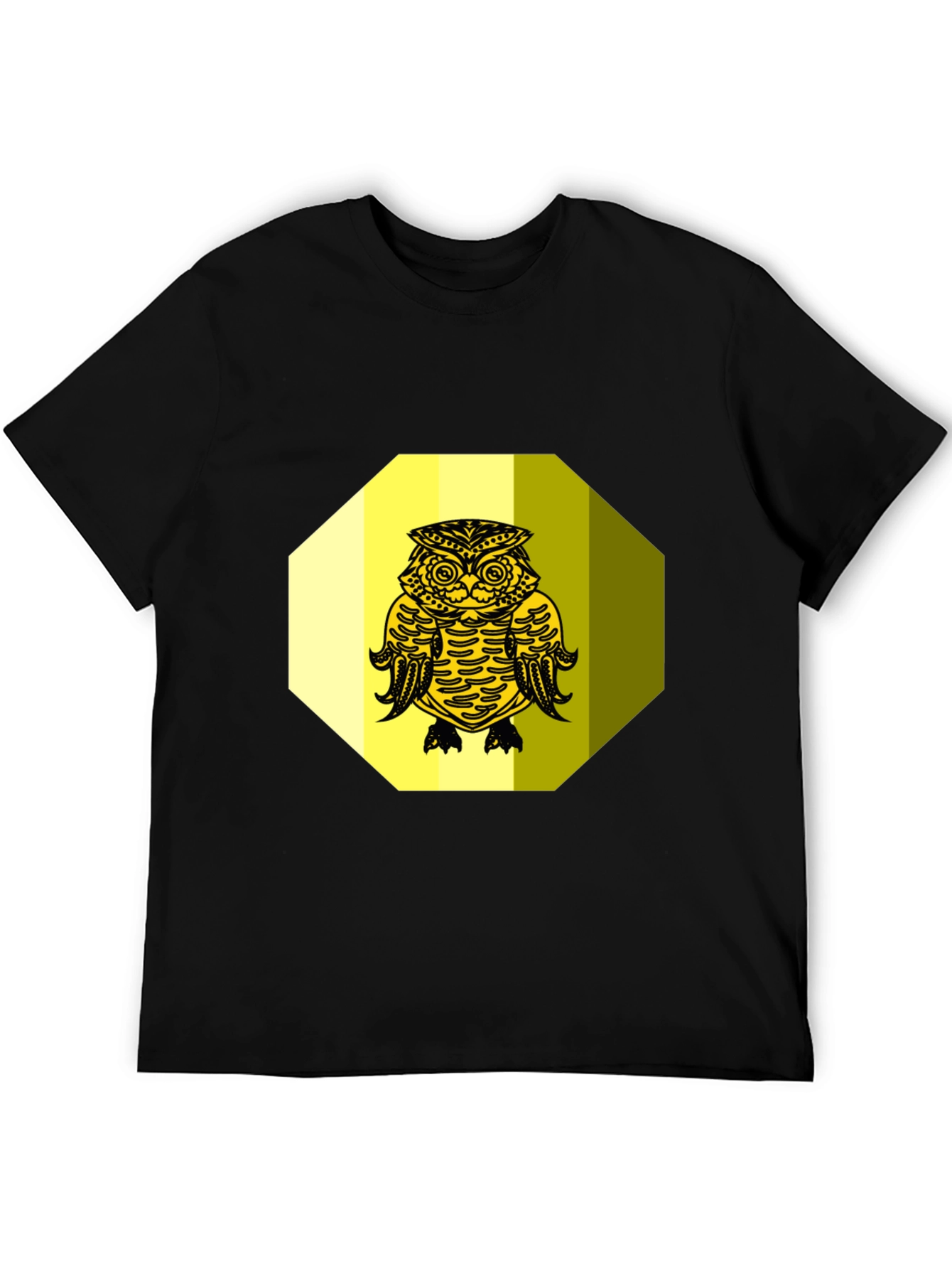 Owl Graphic Tee - Black Cotton Blend