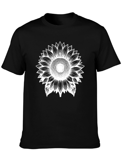 Sunflower Graphic Black T-Shirt