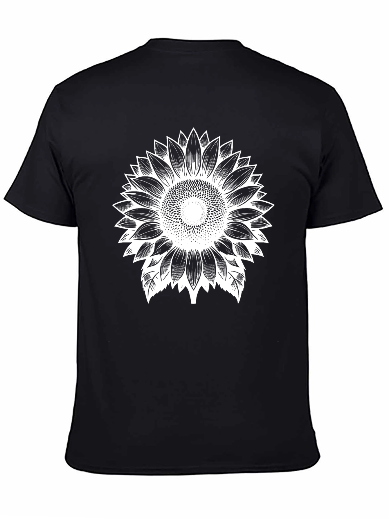 Sunflower Graphic Black T-Shirt
