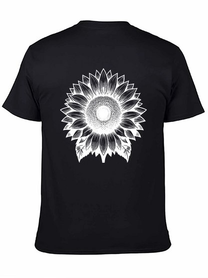 Sunflower Graphic Black T-Shirt