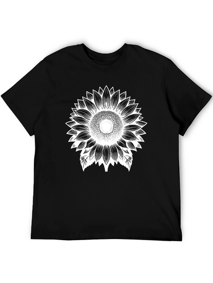 Sunflower Graphic Black T-Shirt