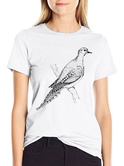 Dove Graphic Print Black T-Shirt