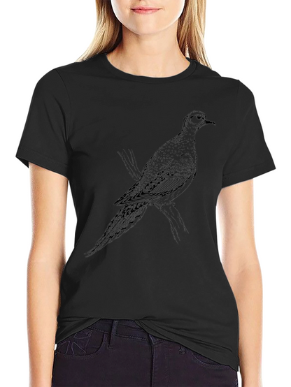 Dove Graphic Print Black T-Shirt