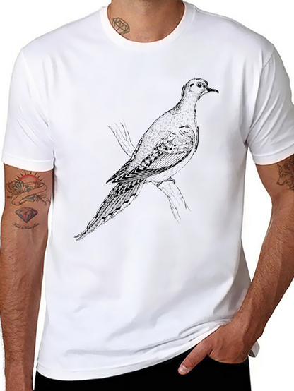 Dove Graphic Print Black T-Shirt
