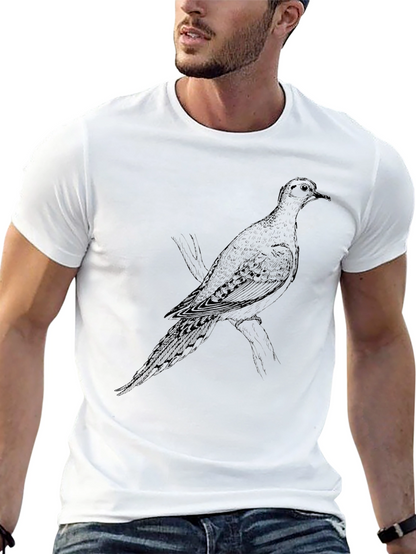 Dove Graphic Print Black T-Shirt
