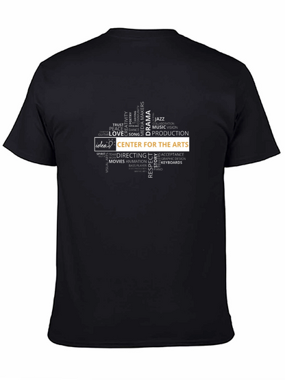 Arts Center Graphic Tee - Black Cotton T-Shirt