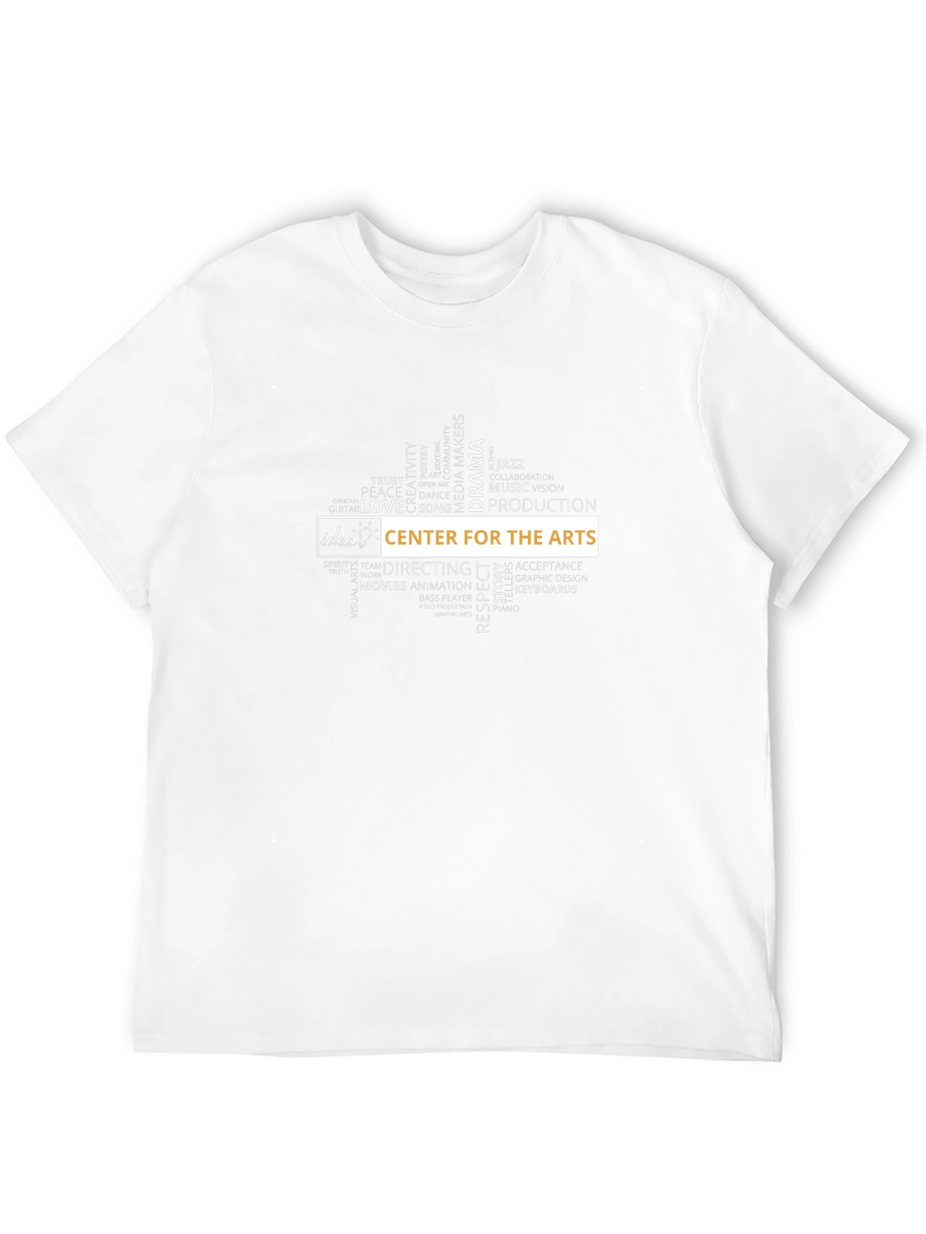 Arts Center Graphic Tee - Black Cotton T-Shirt