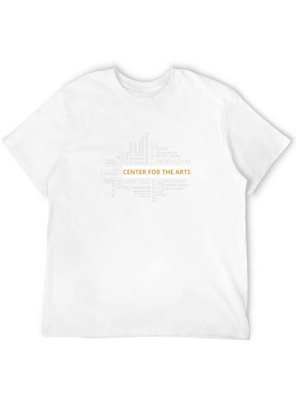 Arts Center Graphic Tee - Black Cotton T-Shirt