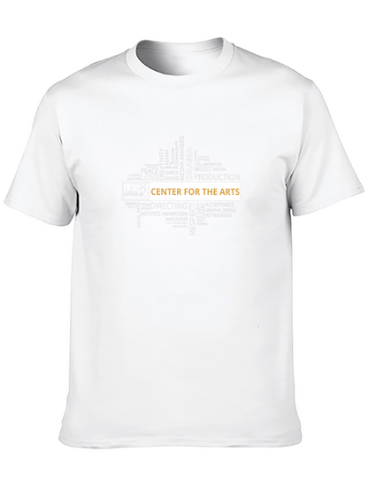 Arts Center Graphic Tee - Black Cotton T-Shirt