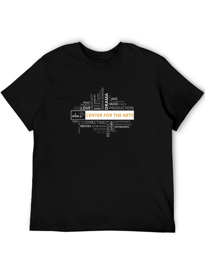 Arts Center Graphic Tee - Black Cotton T-Shirt