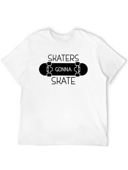 Skaters Gonna Skate Graphic Tee - Classic Black