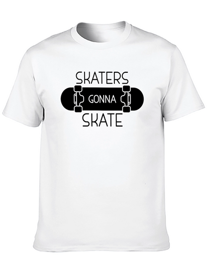 Skaters Gonna Skate Graphic Tee - Classic Black