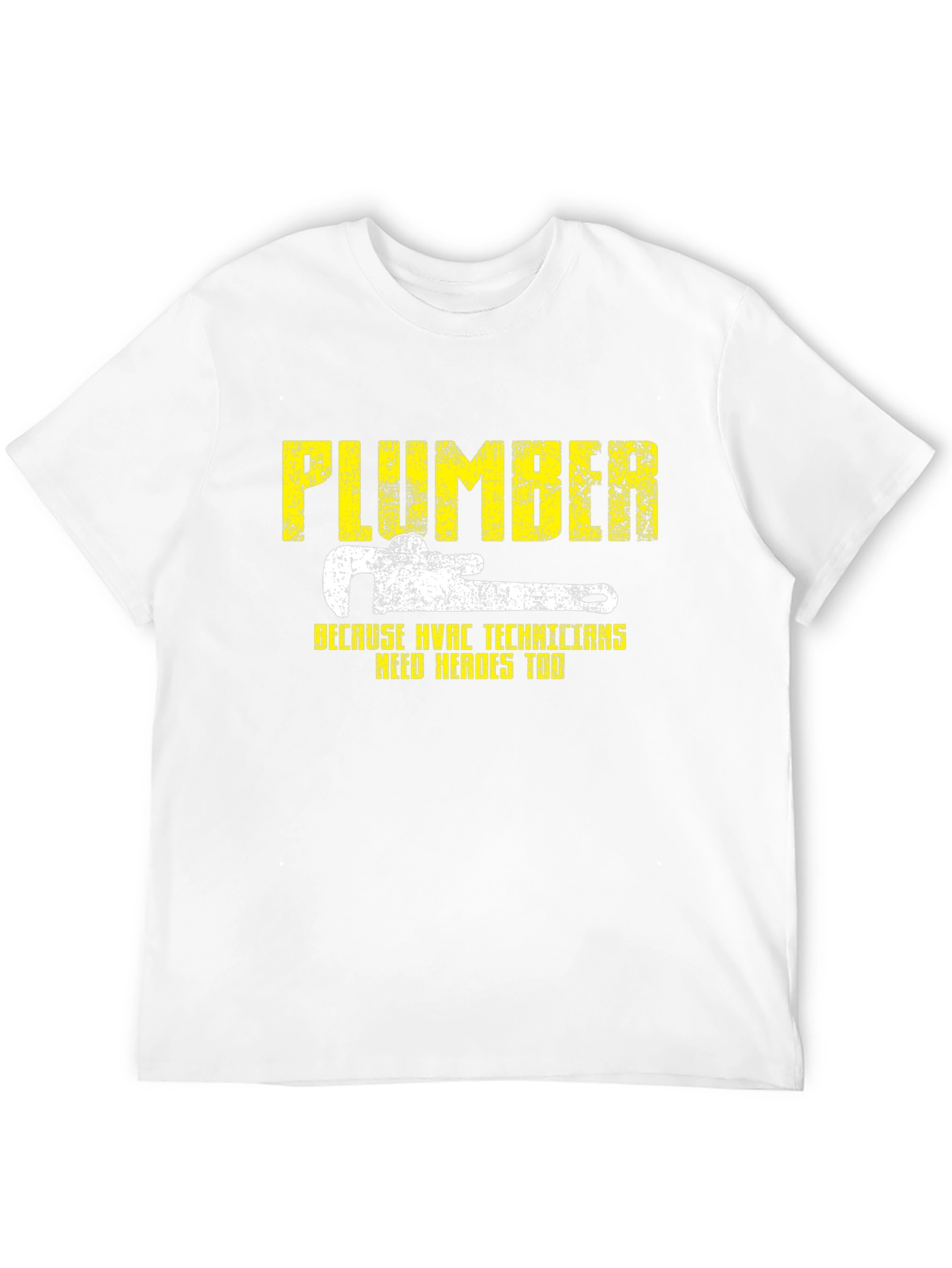 Plumber HVAC Technicians Hero Black Graphic T-Shirt